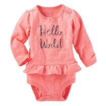 Боди Ruffle-Hem розовый